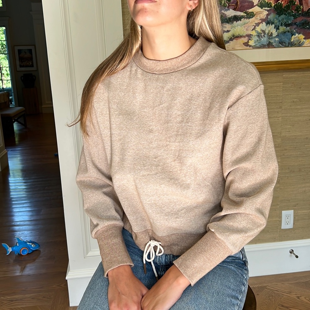 Varley crewneck sweatshirt with tie-waist